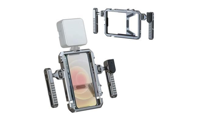 JMARY MS-98 Aluminum Alloy Smartphone Video Rig Stabilizer Frame Vlogging Cage Kit Wireless Remote Control